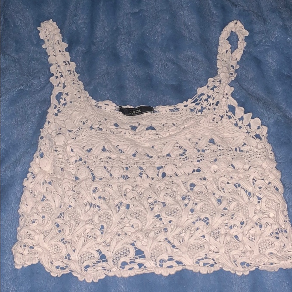 Lace crop top